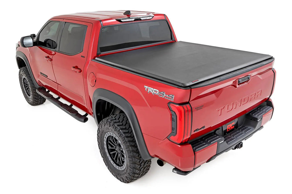 Soft Roll Up Bed Cover | 6'7" Bed | Toyota Tundra 2WD/4WD (2022-2026) by Rough Country