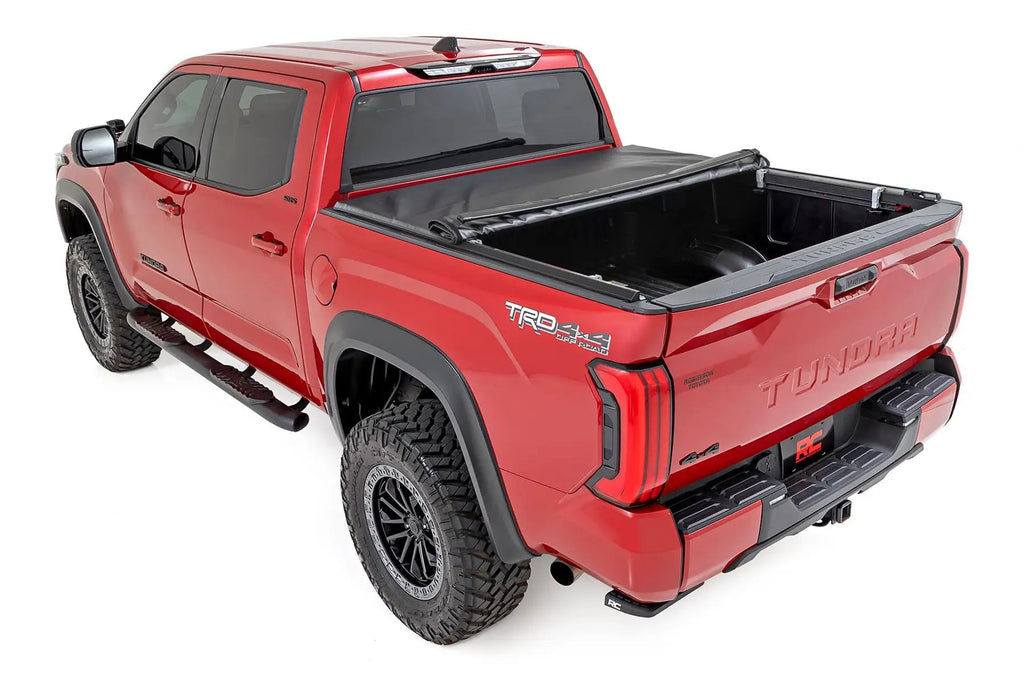 Soft Roll Up Bed Cover | 6'7" Bed | Toyota Tundra 2WD/4WD (2022-2026) by Rough Country