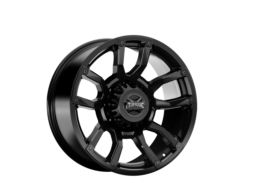 Torque Impact | Satin Black | 20x9 | 8x180 | 0mm by Rough Country