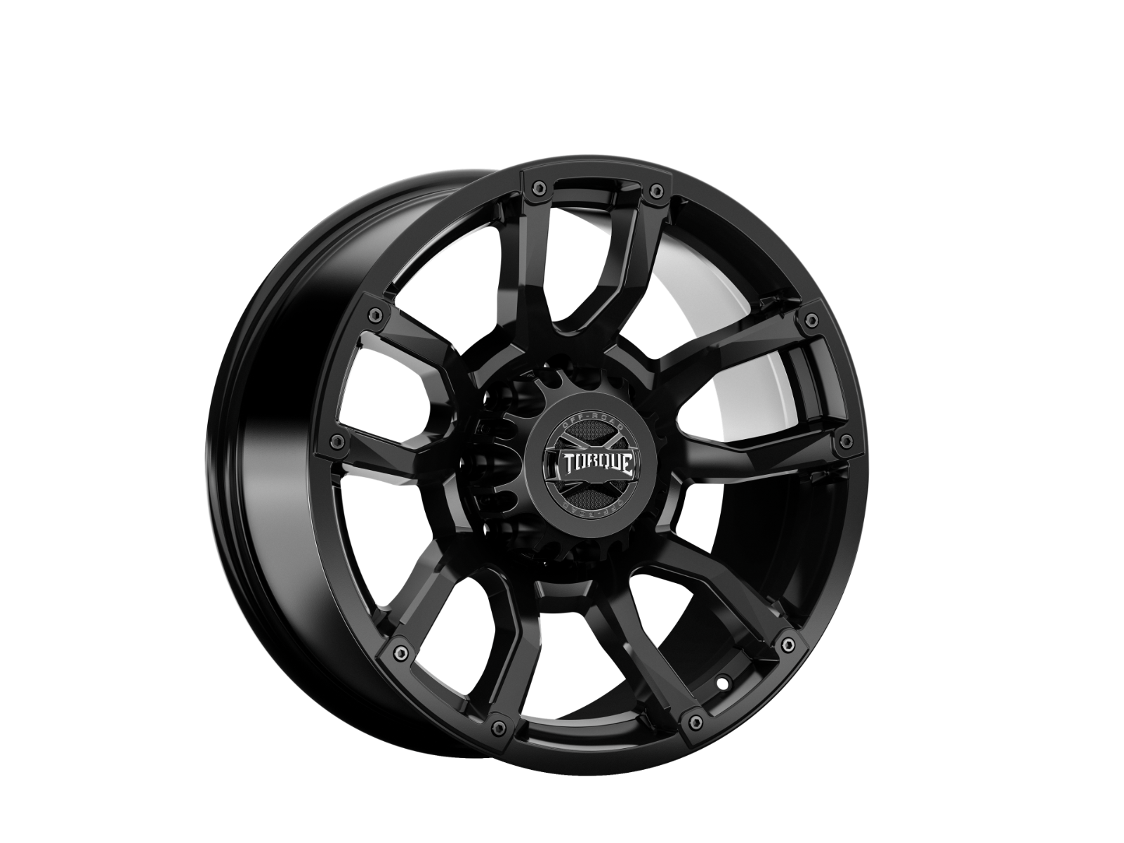 Torque Impact | Satin Black | 20x9 | 8x180 | 0mm by Rough Country