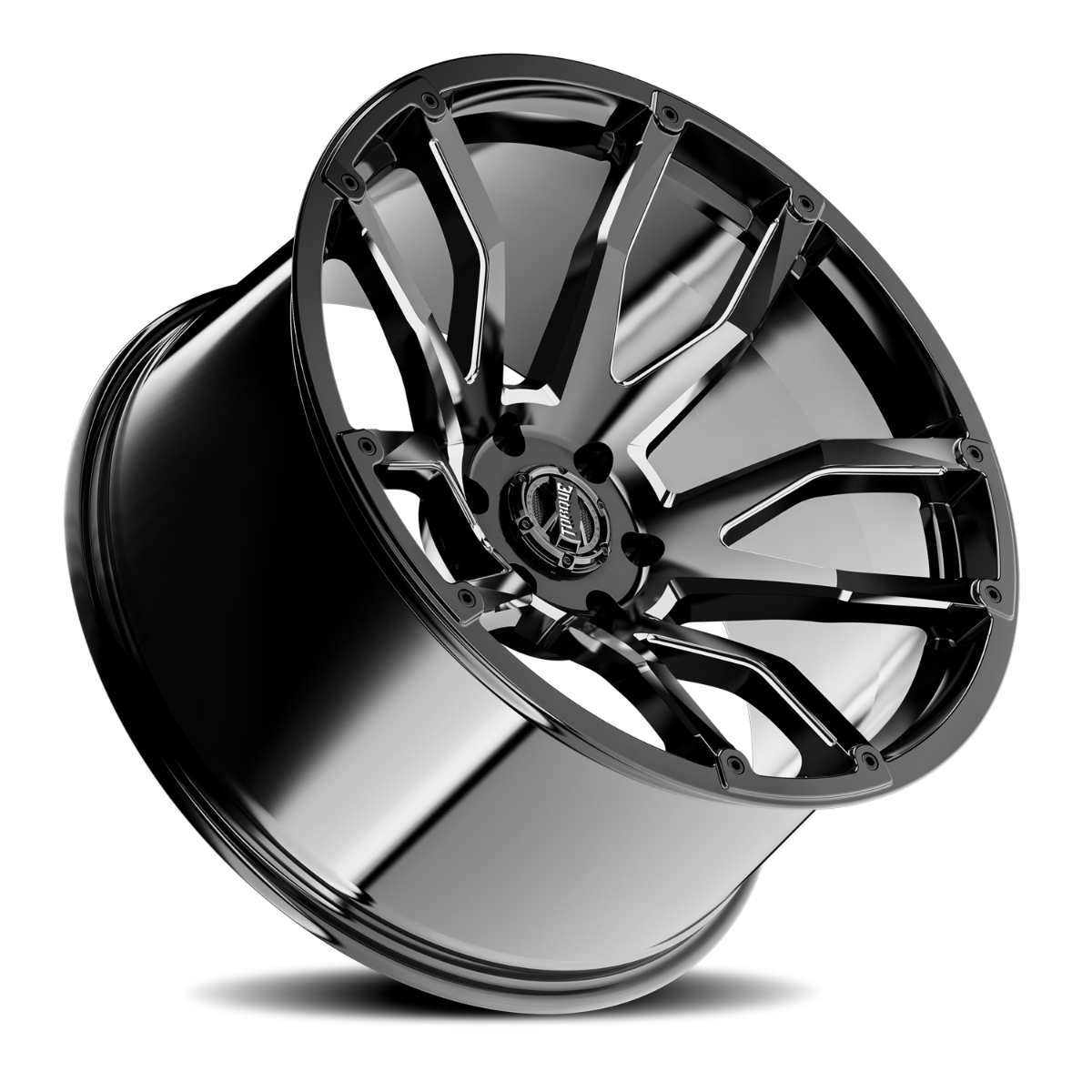 Torque Impact | Gloss Black w/Milled Accents | 20x9 | 8x180 | 0mm by Rough Country