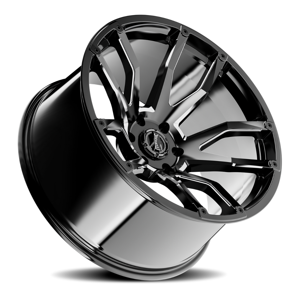 Torque Impact | Gloss Black w/Milled Accents | 20x9 | 8x180 | 0mm by Rough Country