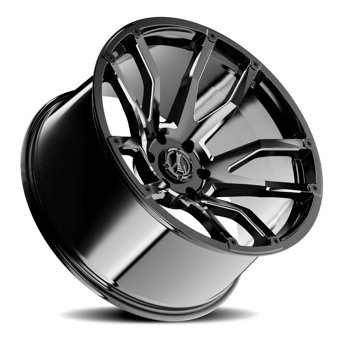 Torque Impact | Gloss Black w/Milled Accents | 20x9 | 8x180 | 0mm by Rough Country