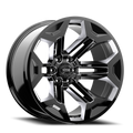 Torque Pulse | Gloss Black | 20x9 | 6x5.5 | -12mm by Rough Country