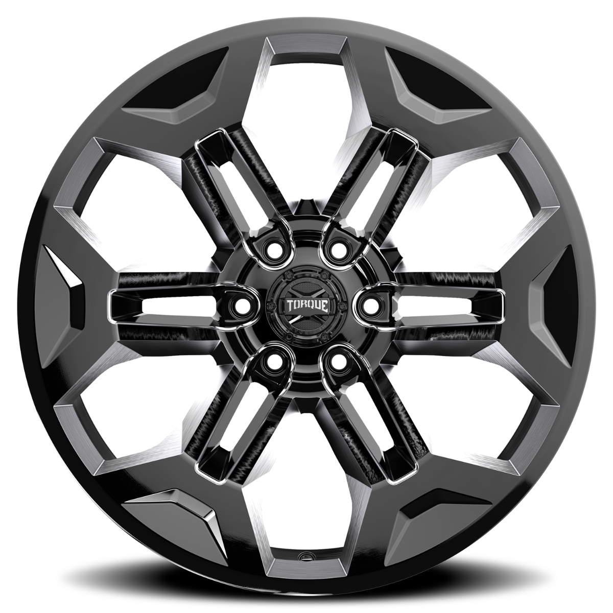 Torque Pulse | Gloss Black | 20x9 | 6x5.5 | -12mm by Rough Country