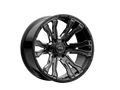 Torque Prime | Gloss Black w/Milled Accent | 20x9 | 6x5.5 | -12mm by Rough Country