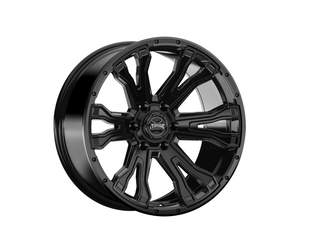 Torque Prime | Satin Black | 20x9 | 6x5.5 | -12mm by Rough Country