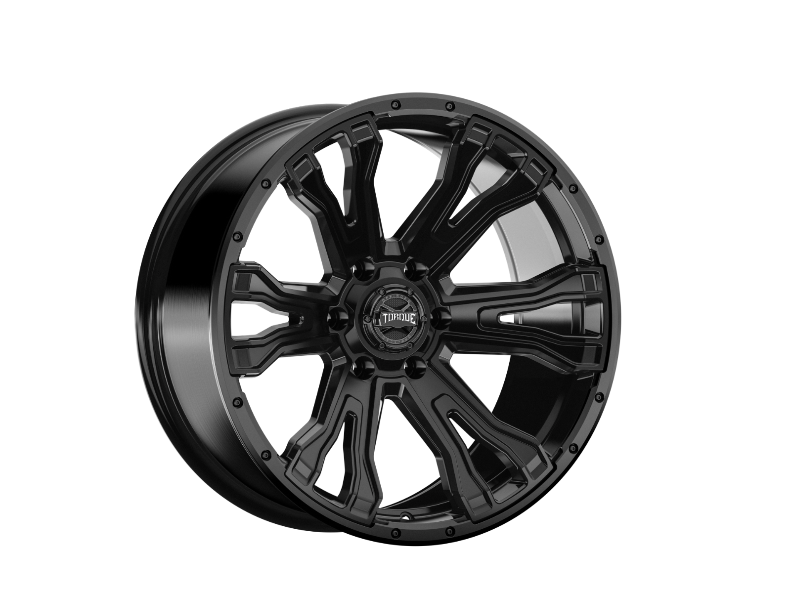 Torque Prime | Satin Black | 20x9 | 6x135 | -12mm by Rough Country