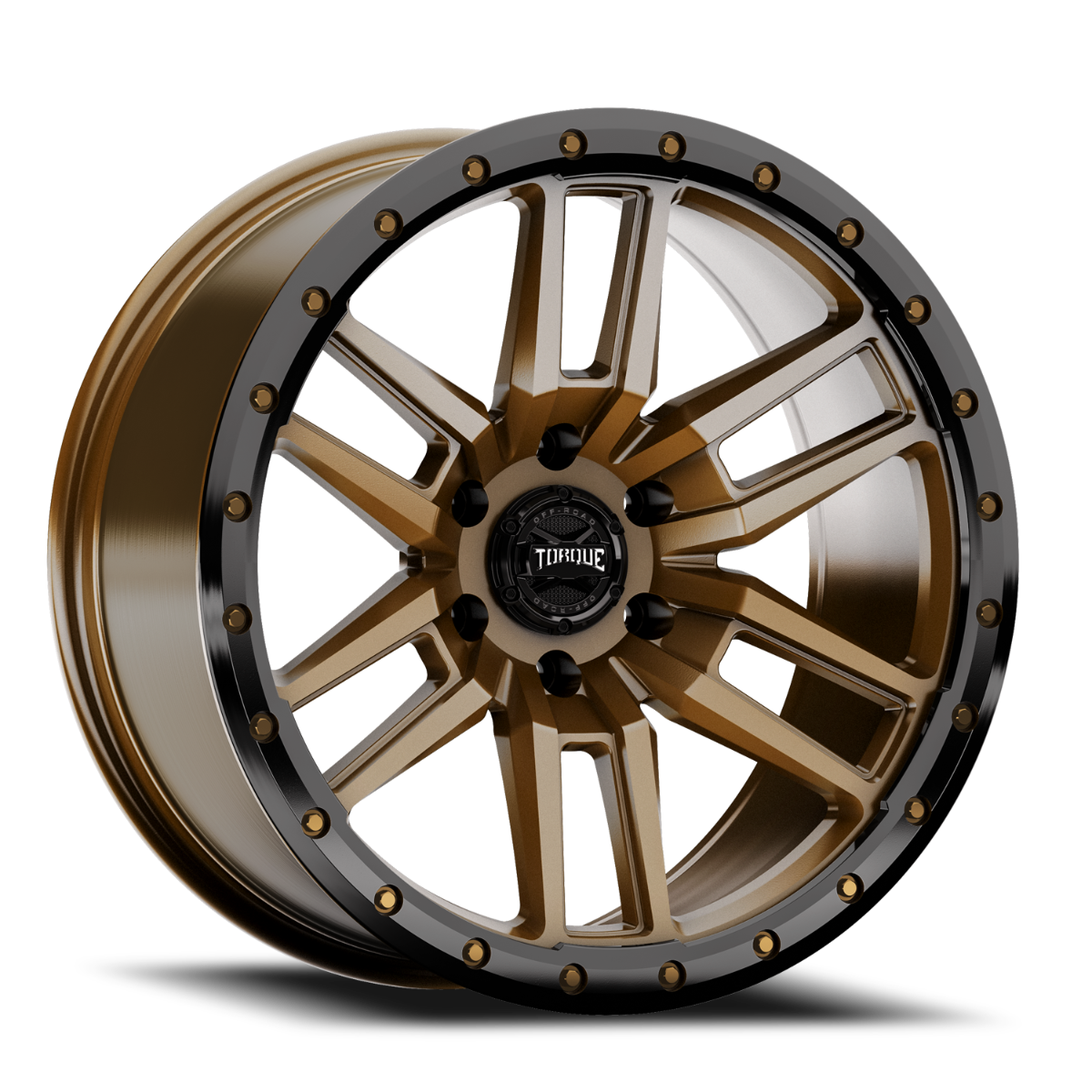 Torque Pritchett | Bronze w/Black Lip | 18x9 | 6x5.5 | -12mm by Rough Country