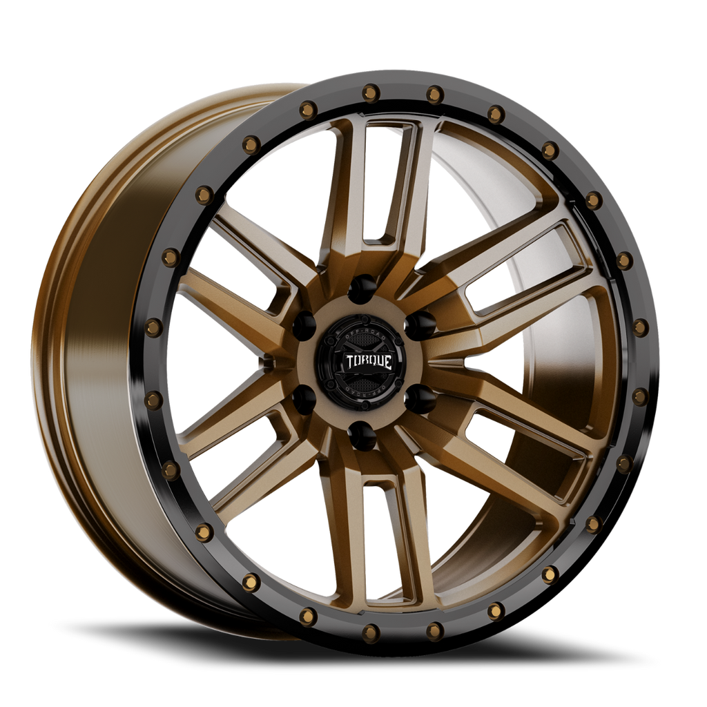 Torque Pritchett | Bronze w/Black Lip | 17x9 | 6x5.5 | 0mm by Rough Country