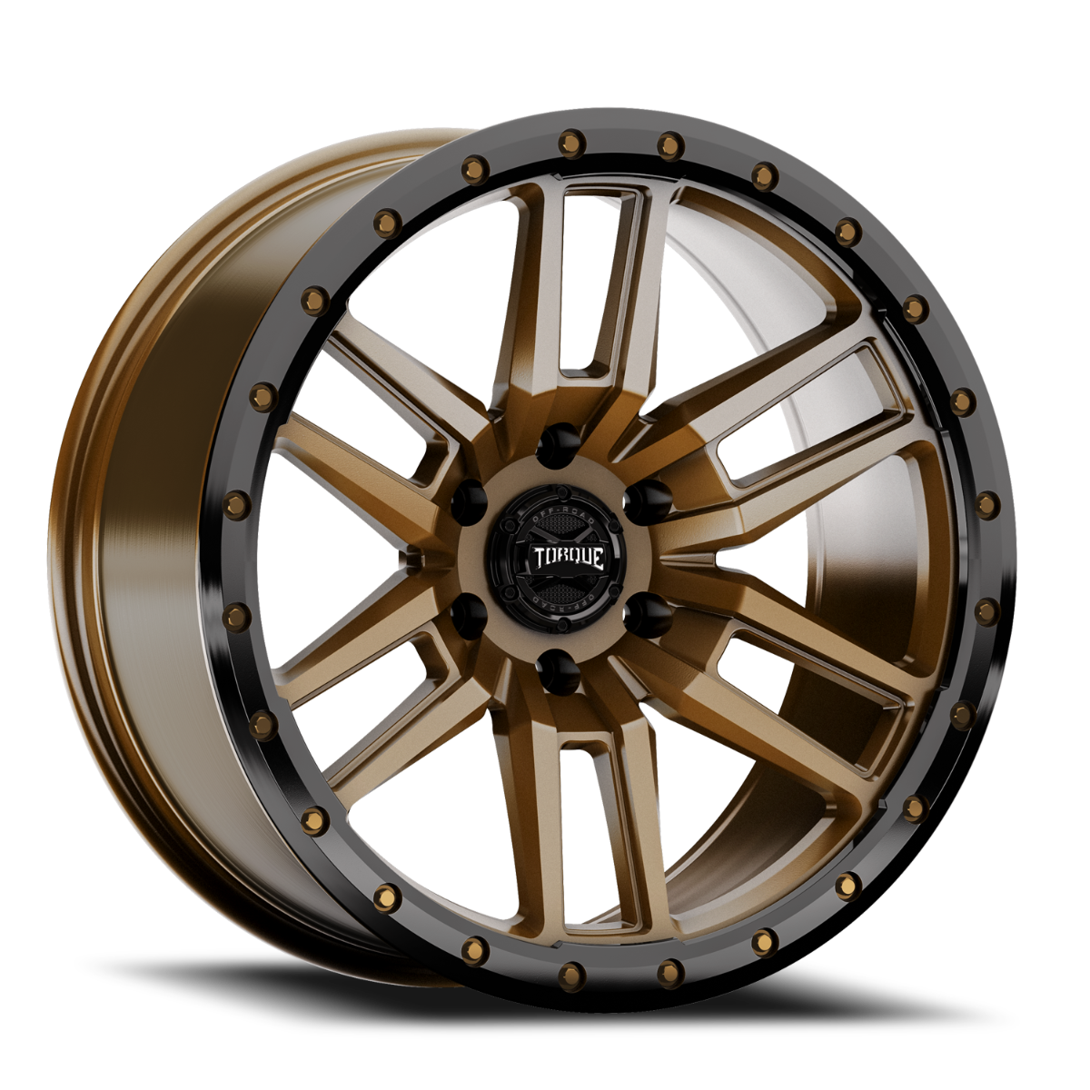 Torque Pritchett | Bronze w/Black Lip | 17x9 | 6x5.5 | 0mm by Rough Country