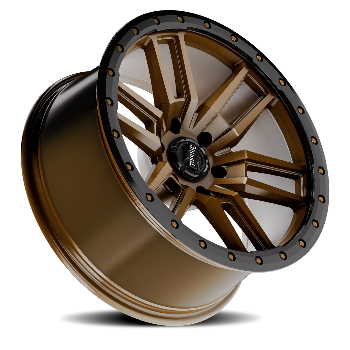 Torque Pritchett | Bronze w/Black Lip | 18x9 | 6x5.5 | -12mm by Rough Country