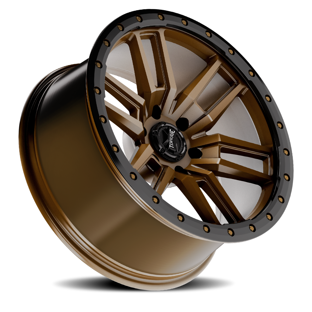 Torque Pritchett | Bronze w/Black Lip | 17x9 | 6x5.5 | 0mm by Rough Country