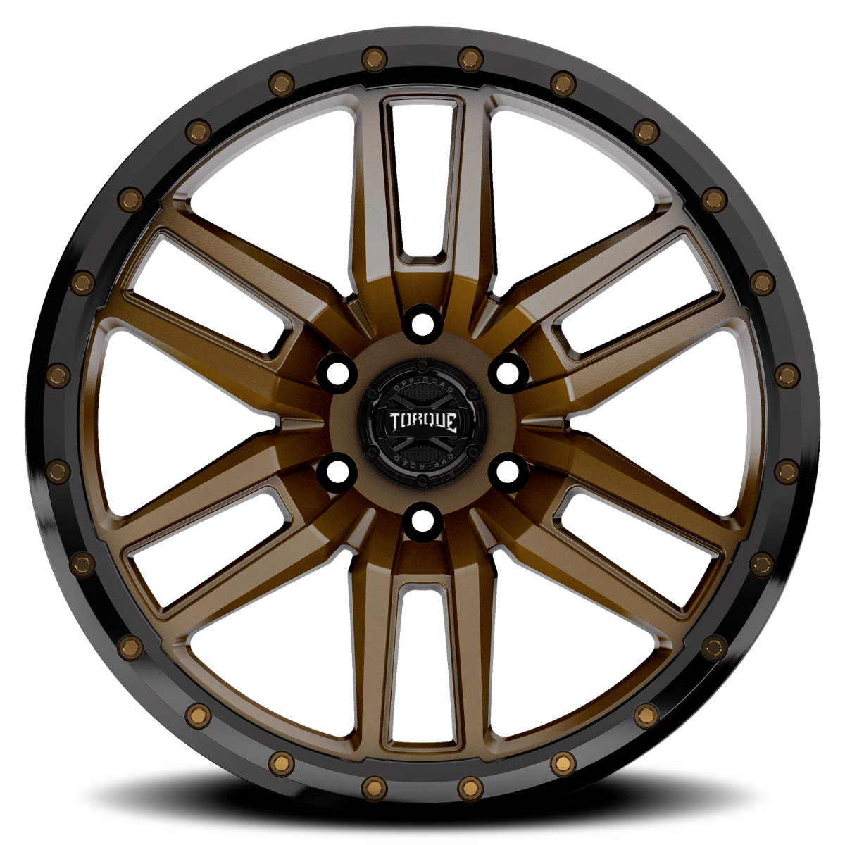 Torque Pritchett | Bronze w/Black Lip | 20x9 | 6x135 | -12mm by Rough Country