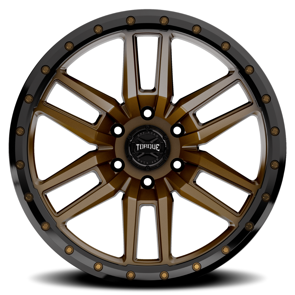 Torque Pritchett | Bronze w/Black Lip | 20x9 | 6x135 | -12mm by Rough Country