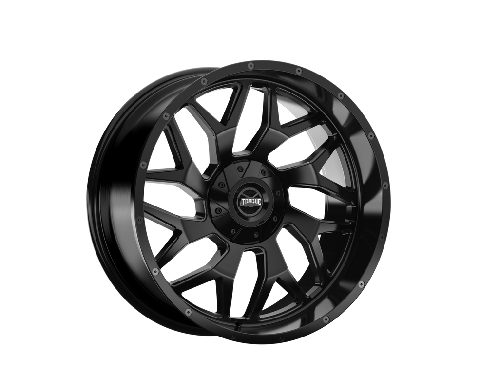 Torque Vortex | Satin Black | 20x9 | 6x5.5/6x135 | -12mm by Rough Country
