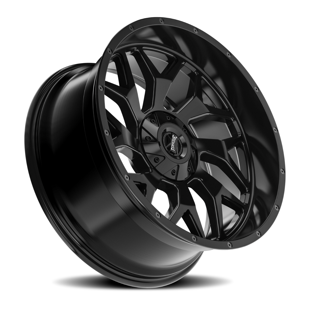 Torque Vortex | Satin Black | 20x9 | 6x5.5/6x135 | -12mm by Rough Country
