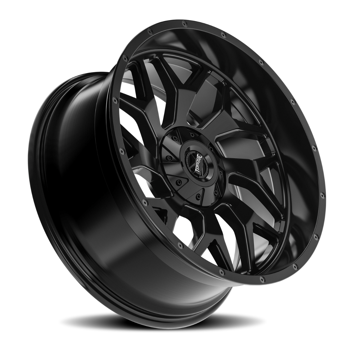 Torque Vortex | Satin Black | 20x9 | 6x5.5/6x135 | -12mm by Rough Country