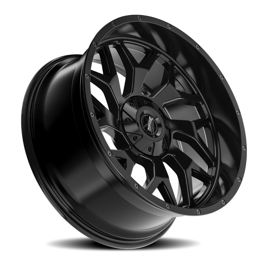 Torque Vortex | Satin Black | 20x9 | 6x5.5/6x135 | -12mm by Rough Country