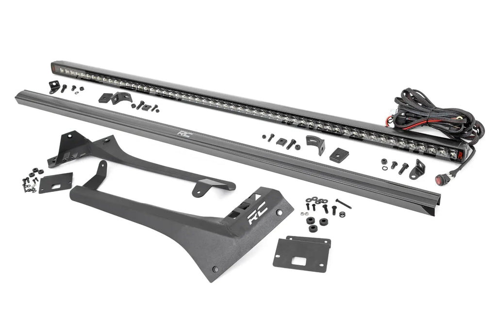 LED Light Kit | Windshield | 50" Spectrum Single Row | Jeep Gladiator JT/Wrangler JL (18-26) by Rough Country