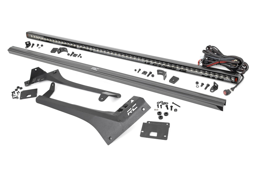 LED Light Kit | Windshield | 50" Spectrum Single Row | Jeep Gladiator JT/Wrangler JL (18-26) by Rough Country