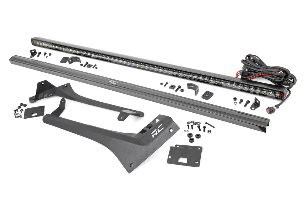 LED Light Kit | Windshield | 50" Spectrum Single Row | Jeep Gladiator JT/Wrangler JL (18-26) by Rough Country