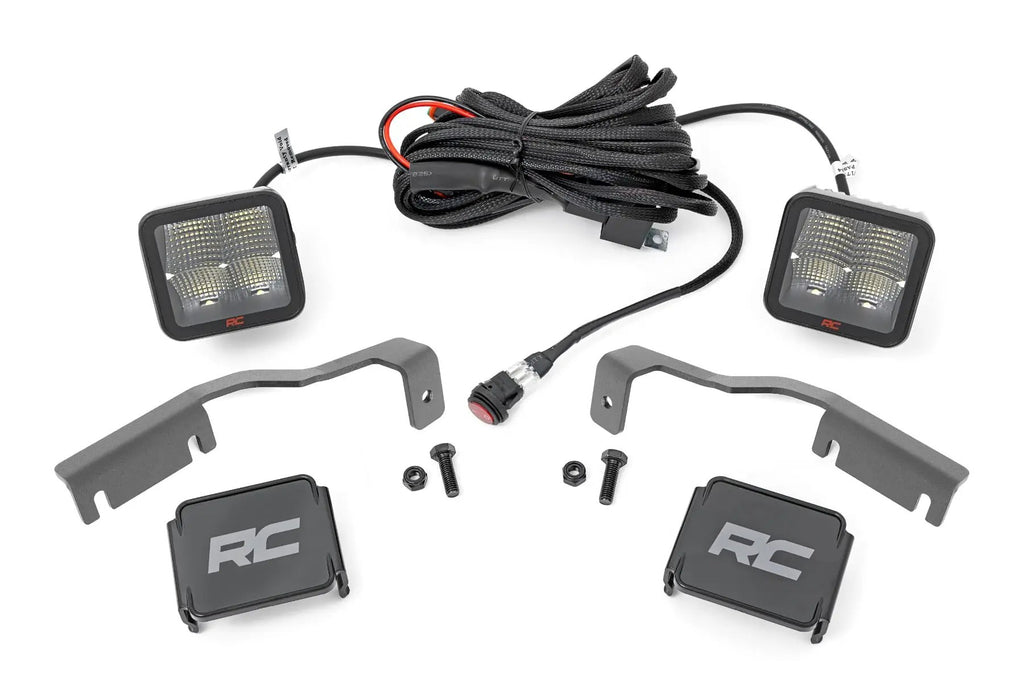 LED Light Kit | Ditch Mount | 2" Spectrum Pair | Spot | Nissan Frontier (22-26) by Rough Country