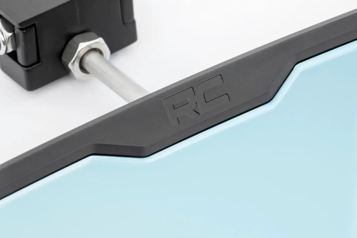 UTV Aluminum Rear View Mirror | Dome Light| 12" | 1.75-2" Mount by Rough Country
