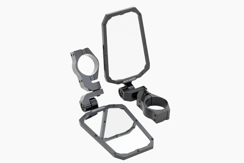 UTV Aluminum Side View Mirrors | Horizontal by Rough Country