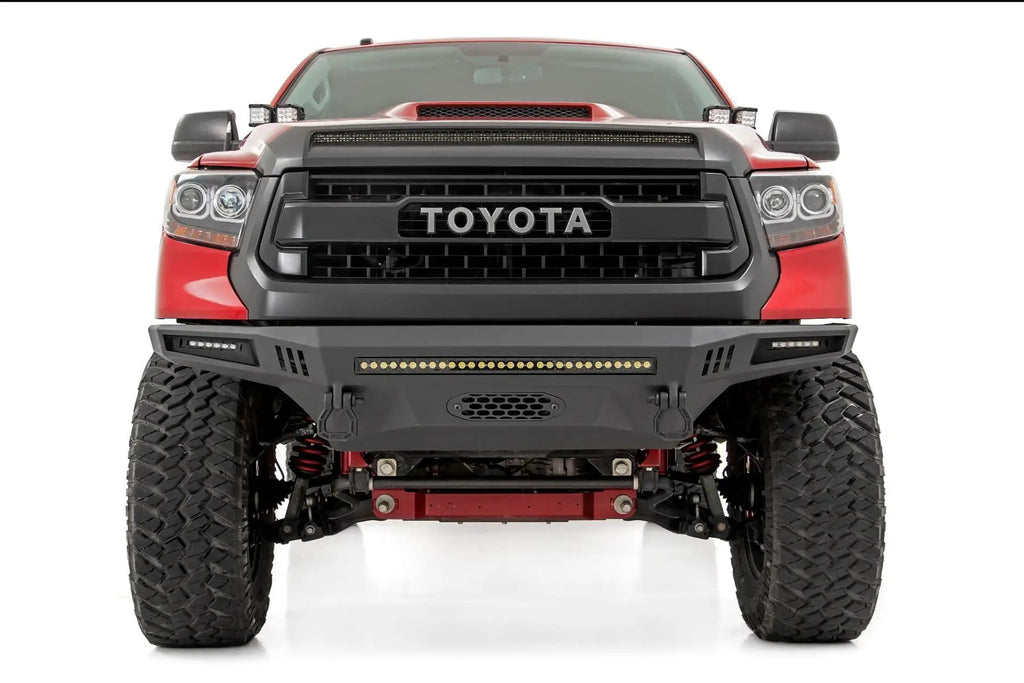 LED Light Kit | Hood Bulge | 40" White/Amber Strip | Toyota Tundra (14-21) by Rough Country
