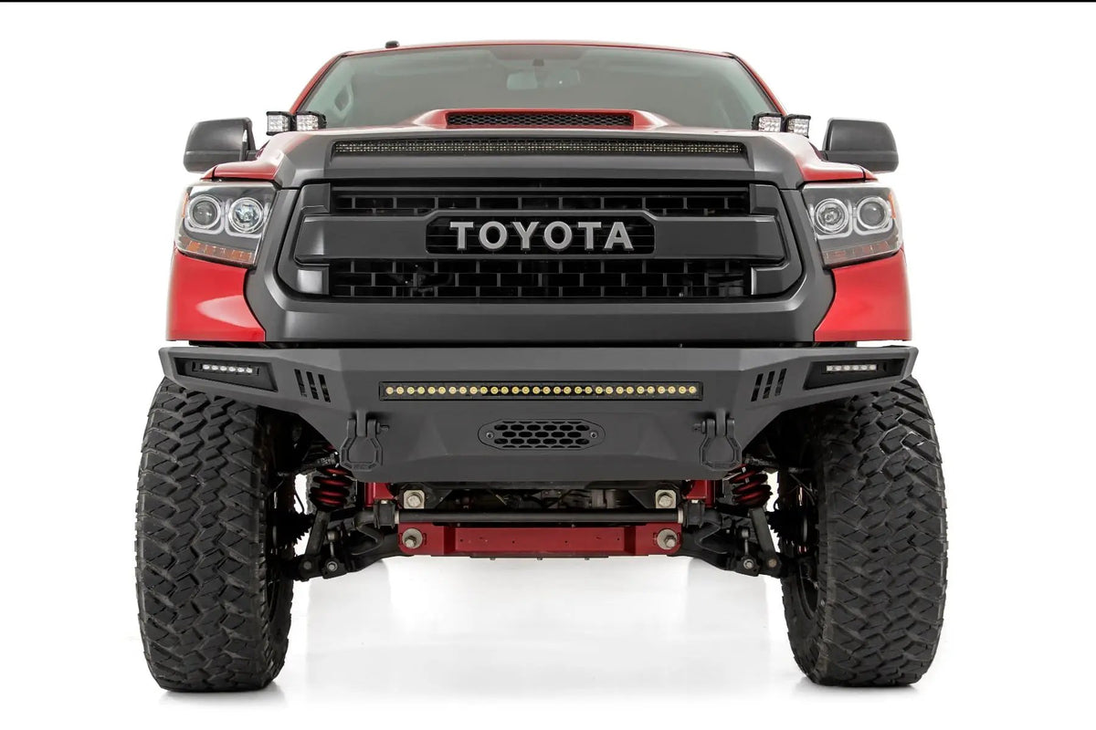 LED Light Kit | Hood Bulge | 40" White/Amber Strip | Toyota Tundra (14-21) by Rough Country