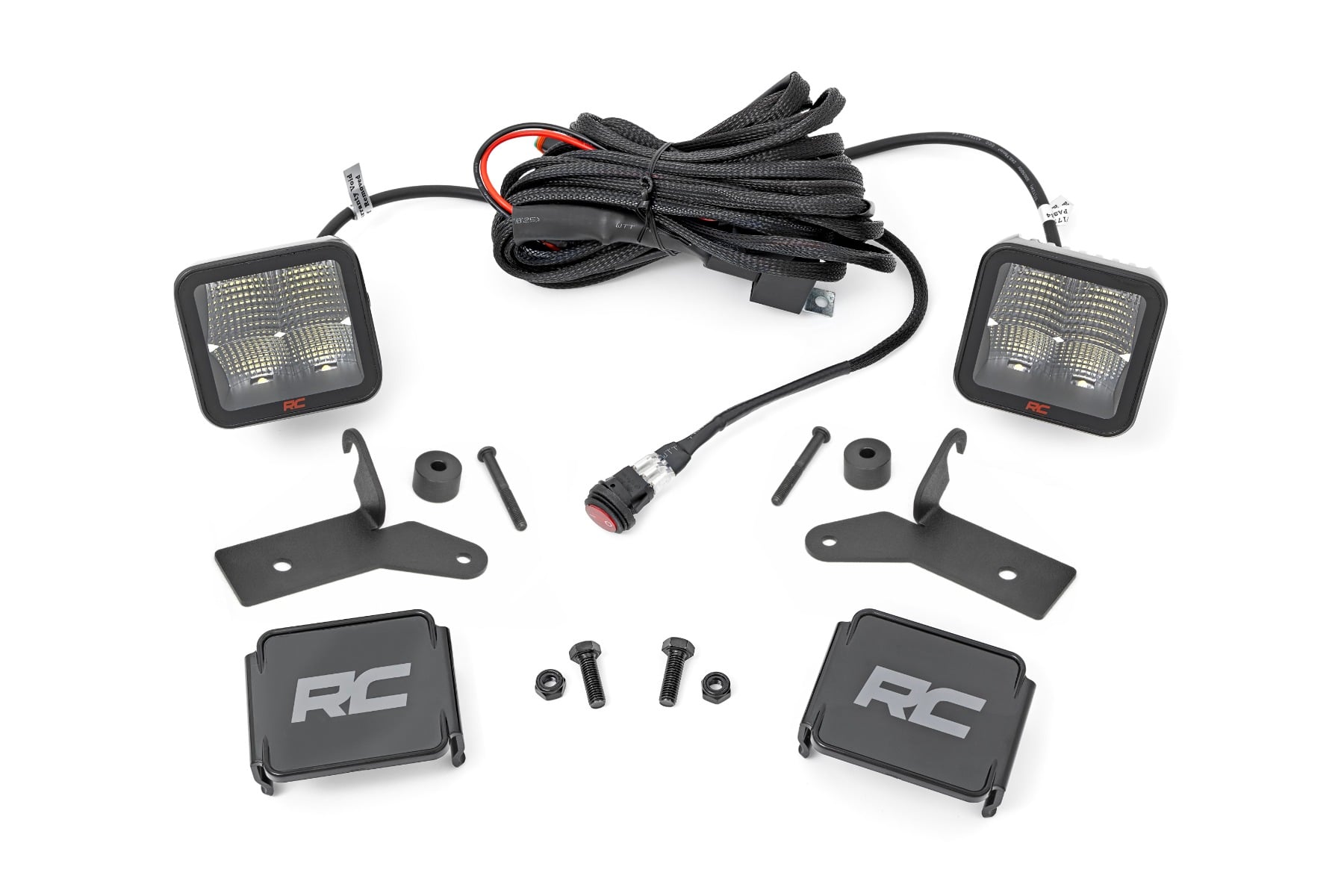LED Light Kit | Hinge Mount | 2" Spectrum Pair | Jeep Gladiator JT/Wrangler JL (18-26) by Rough Country