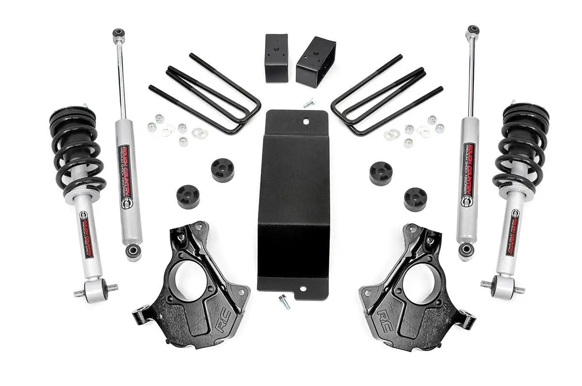 3.5 Inch Lift Kit | Alu/Stamp Steel LCA | N3 Strut | Chevy/GMC 1500 (14-18 & Classic) by Rough Country