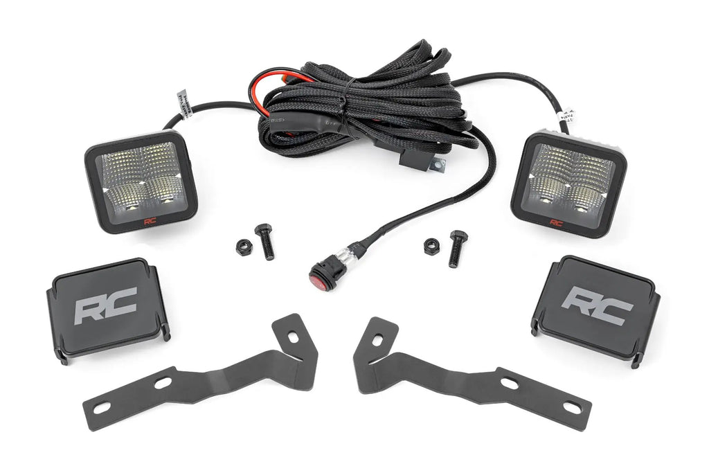 LED Light Kit | Ditch Mount | 2" Spectrum Pair | Spot | Toyota Tacoma (16-23) by Rough Country
