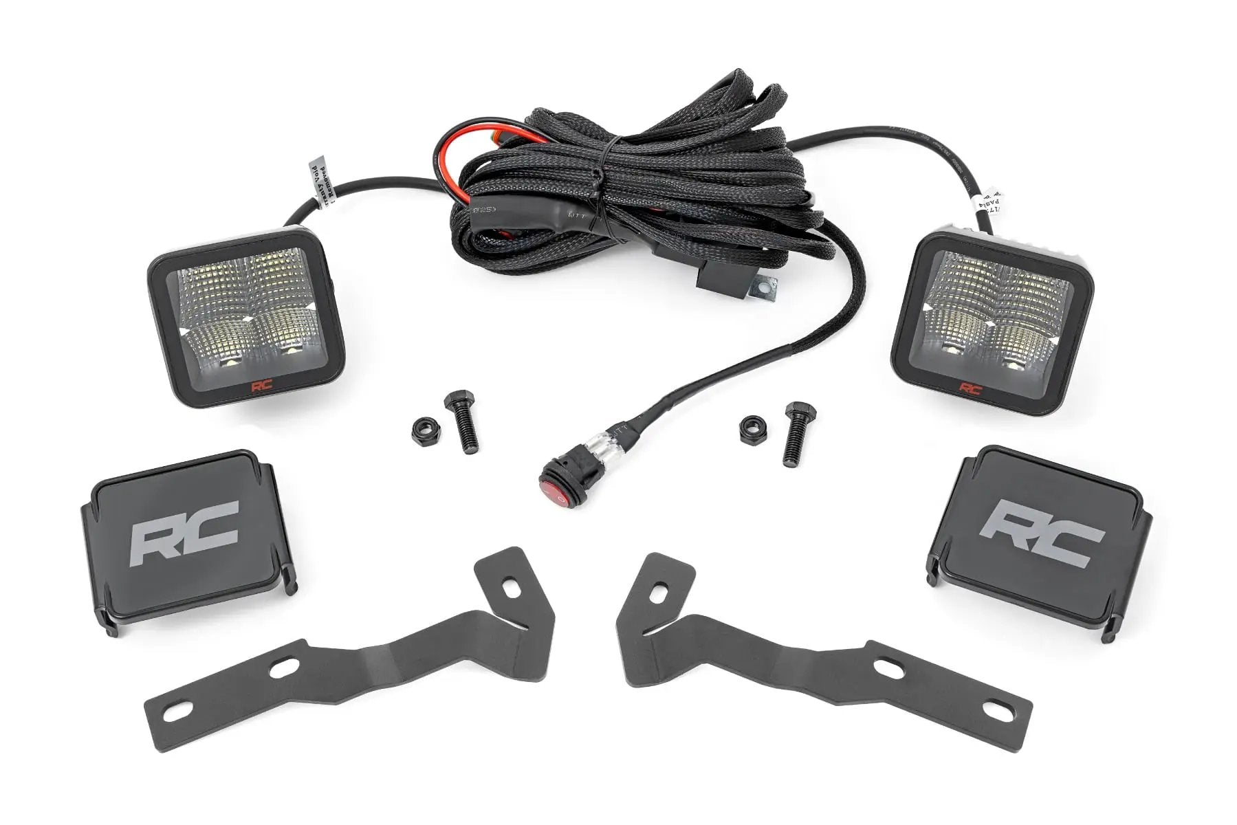 LED Light Kit | Ditch Mount | 2" Spectrum Pair | Spot | Toyota Tacoma (16-23) by Rough Country
