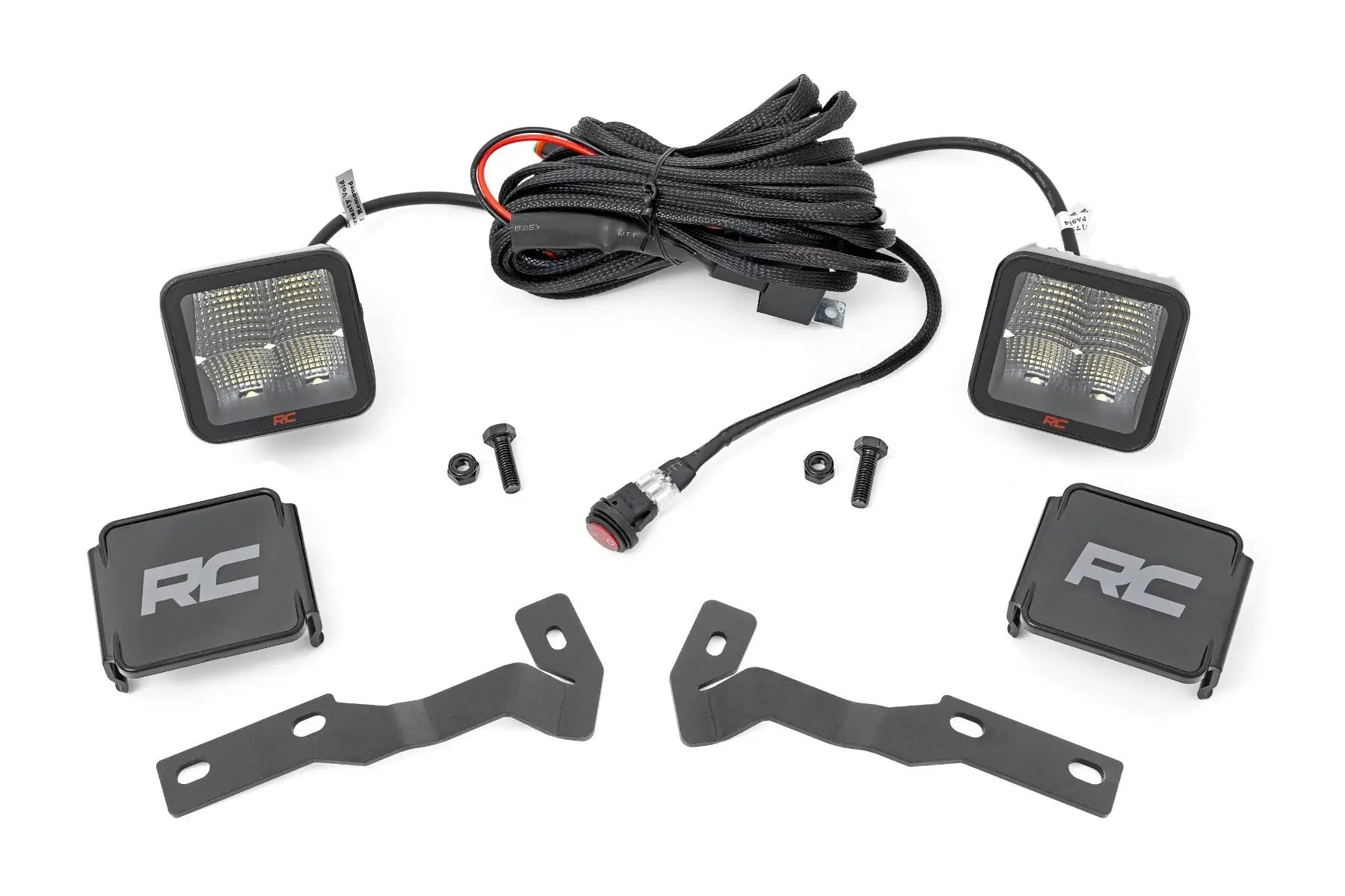 LED Light Kit | Ditch Mount | 2" Spectrum Pair | Spot | Toyota Tacoma (16-23) by Rough Country