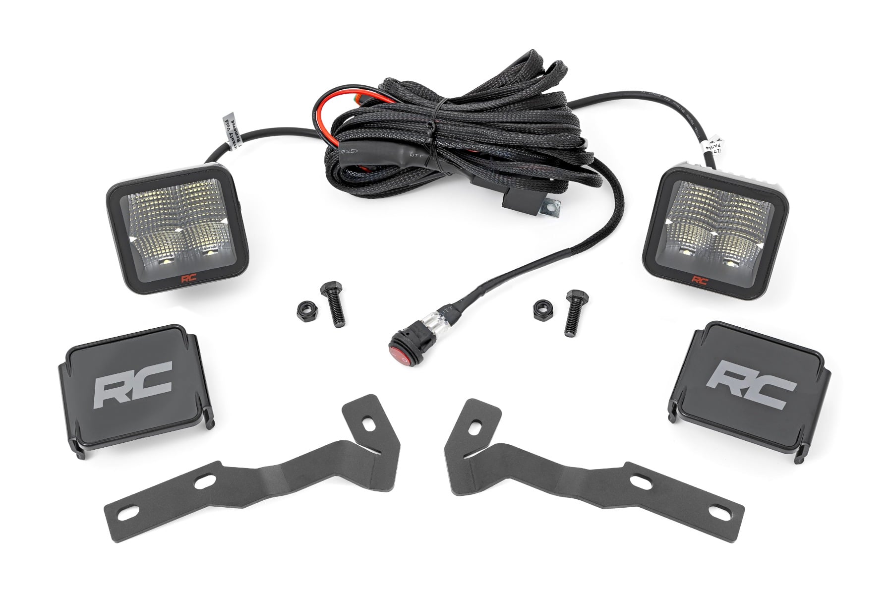 LED Light Kit | Ditch Mount | 2" Spectrum Pair | Spot | Toyota Tacoma (16-23) by Rough Country