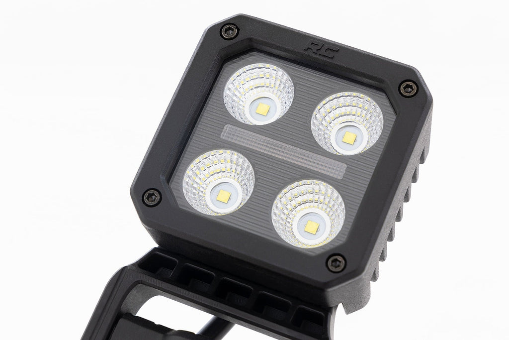 Black Series LED Light Pair | 2 Inch | Flood | Swivel Mount by Rough Country