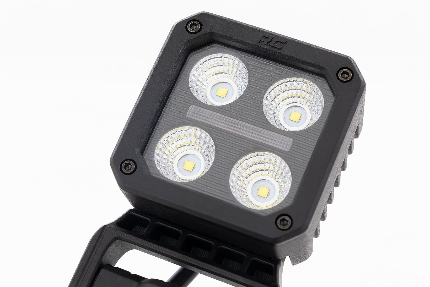 Black Series LED Light Pair | 2 Inch | Flood | Swivel Mount by Rough Country