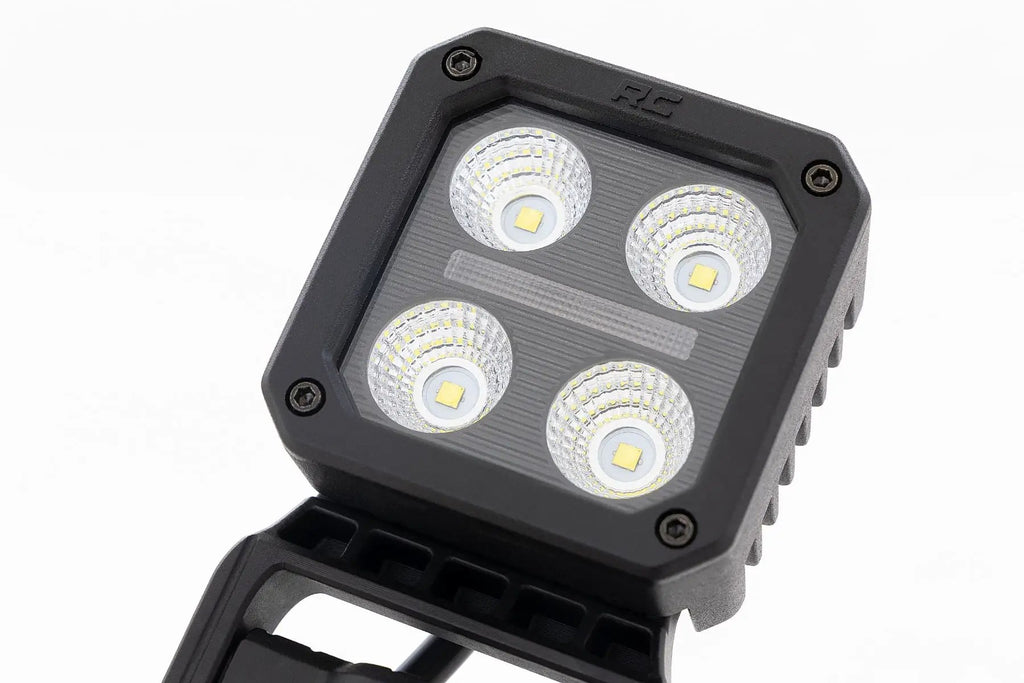Black Series LED Light Pair | 2 Inch | Flood | Swivel Mount by Rough Country