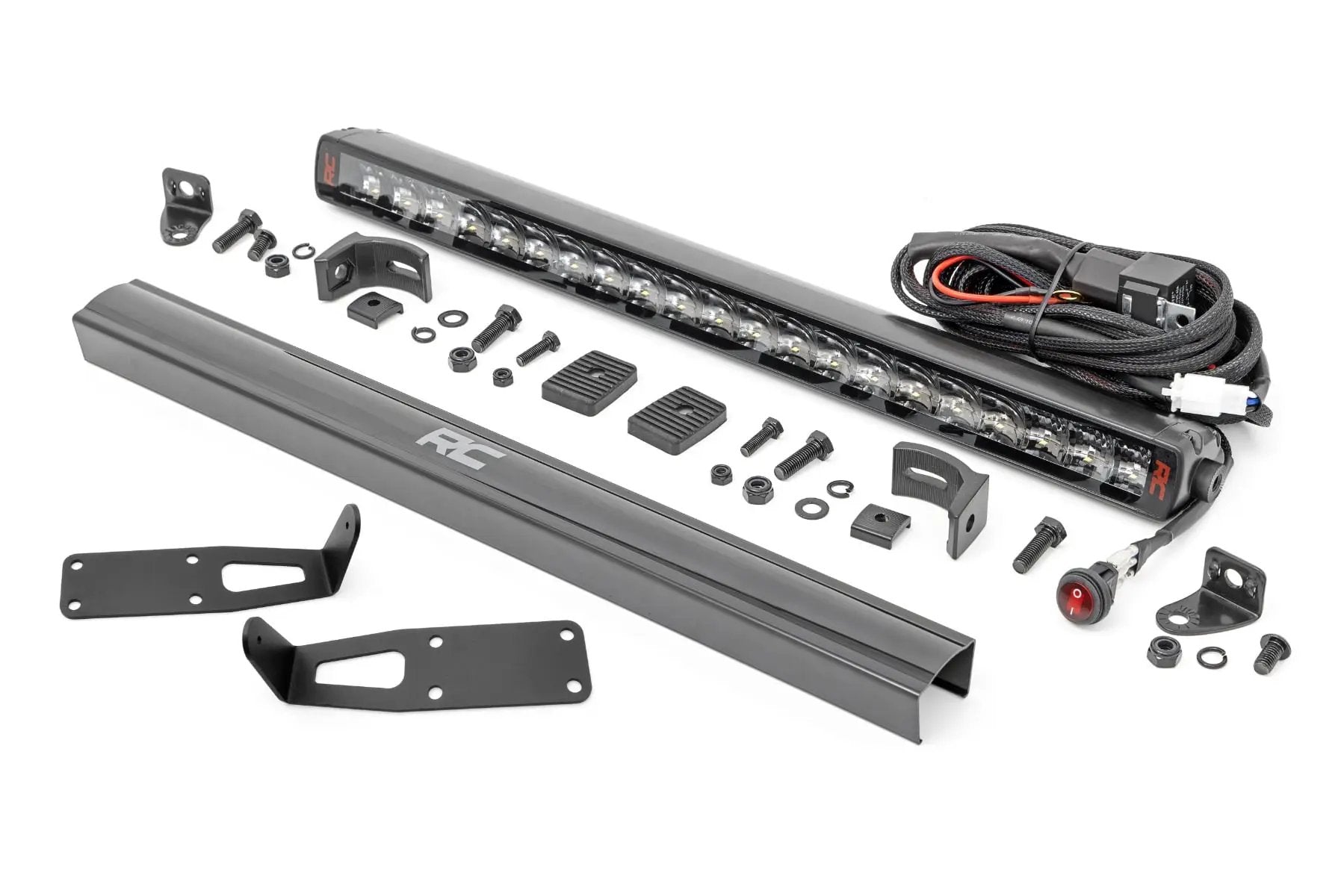 LED Light Kit | Bumper Mount | 20" Spectrum Single Row | Ram 2500 (03-18)/3500 (03-18) by Rough Country
