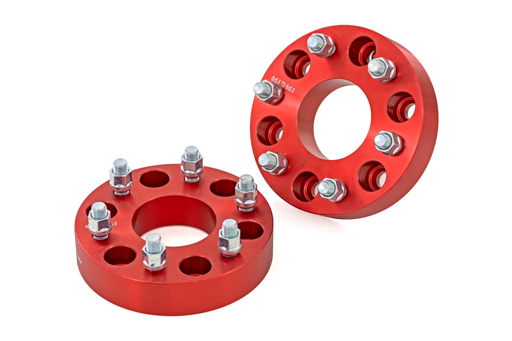 1.5 Inch Wheel Spacers | 6x5.5 | Red | Chevy/GMC 1500 Truck & SUV by Rough Country