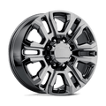 PR207BC 20X8.5 8X180 124.1 BLK-CHR 47MM by Performance Replicas