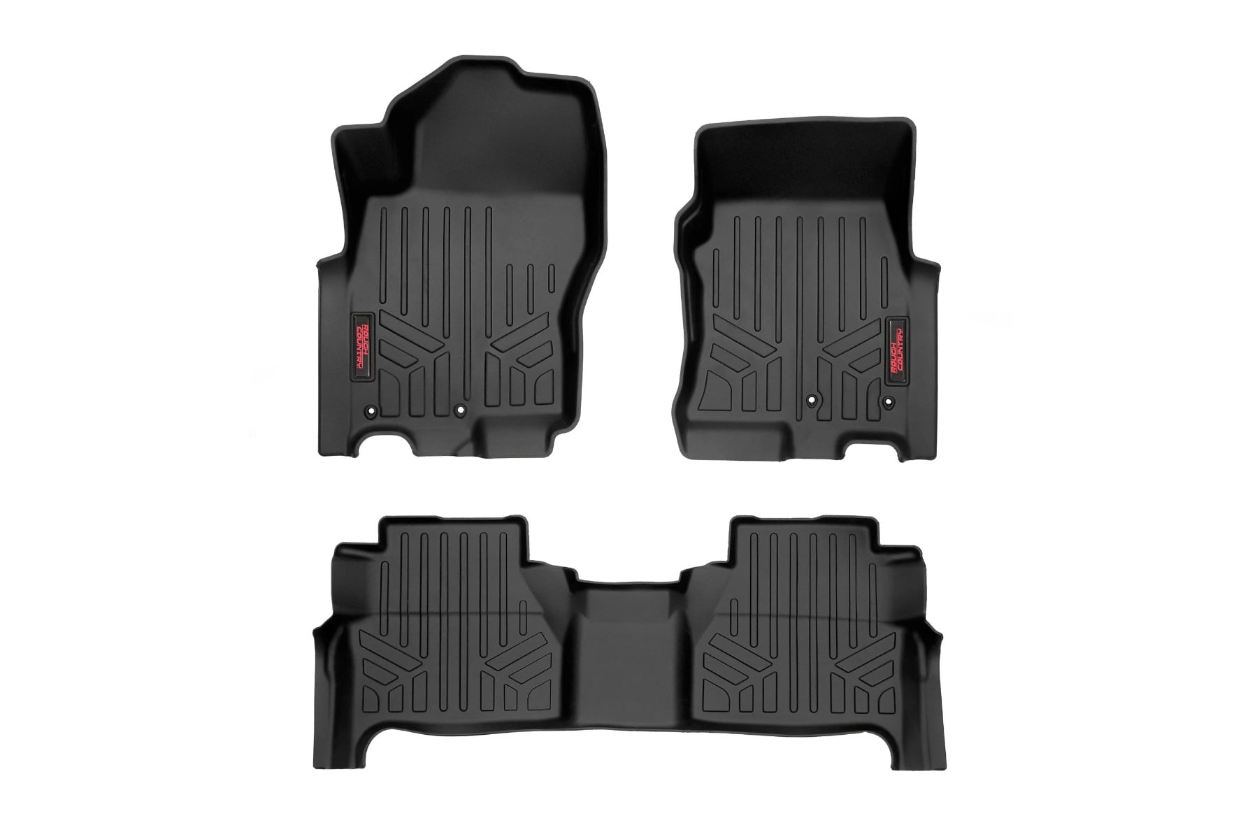 Floor Mats | FR & RR | Crew Cab | Nissan Frontier 2WD/4WD (2022-2026) by Rough Country