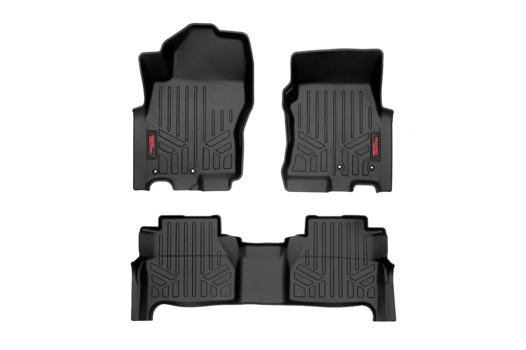 Floor Mats | FR & RR | Crew Cab | Nissan Frontier 2WD/4WD (2022-2026) by Rough Country