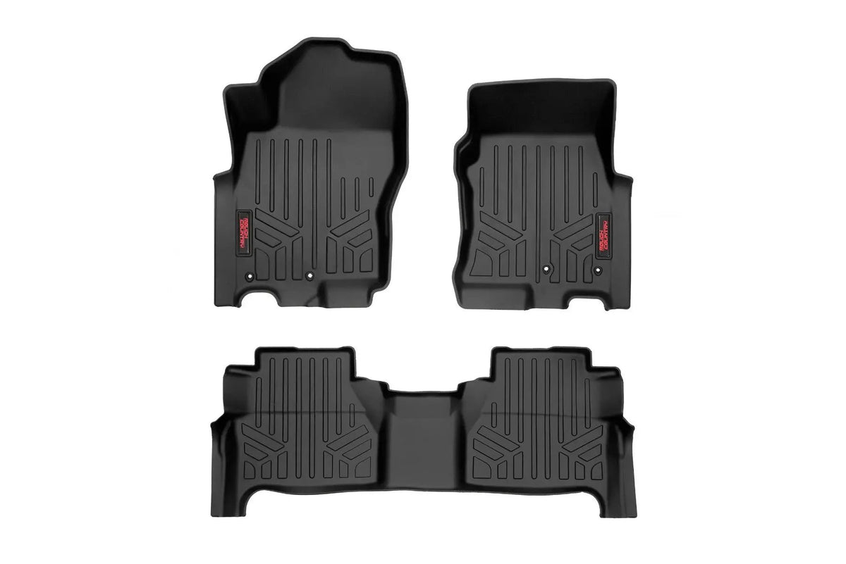 Floor Mats | FR & RR | Crew Cab | Nissan Frontier 2WD/4WD (2022-2026) by Rough Country