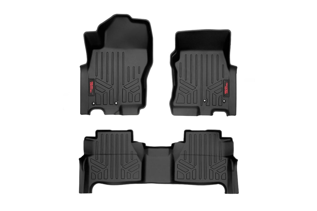 Floor Mats | FR & RR | Crew Cab | Nissan Frontier 2WD/4WD (2022-2026) by Rough Country