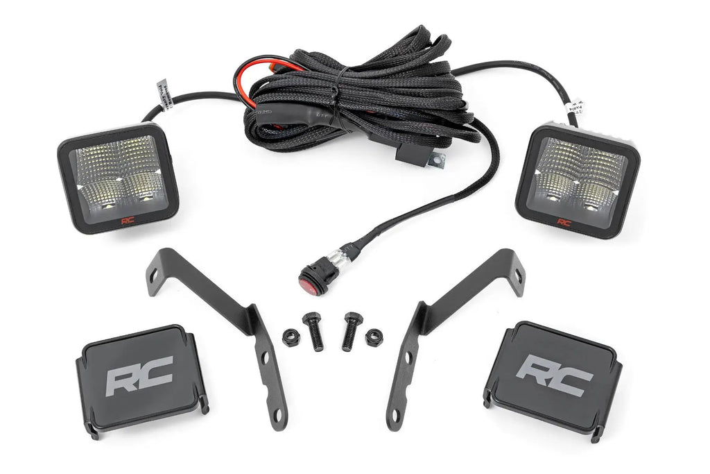 LED Light Kit | Ditch | 2" Spectrum Pair | Spot | Chevy 1500 & Chevy/GMC 2500HD/3500HD (07-14) by Rough Country