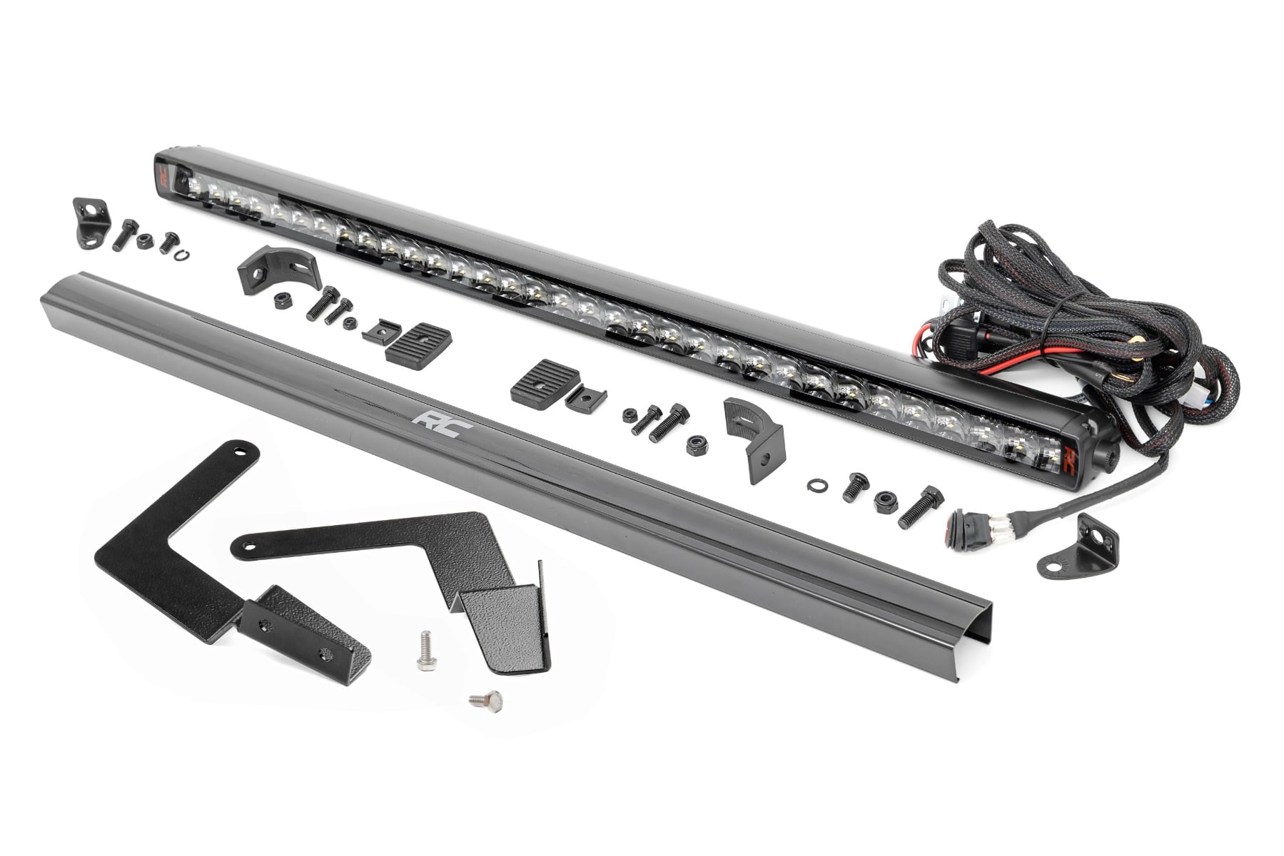 LED Light Kit | Lower Grille Mount | 30" Spectrum Single Row | Toyota Tacoma (16-23) by Rough Country