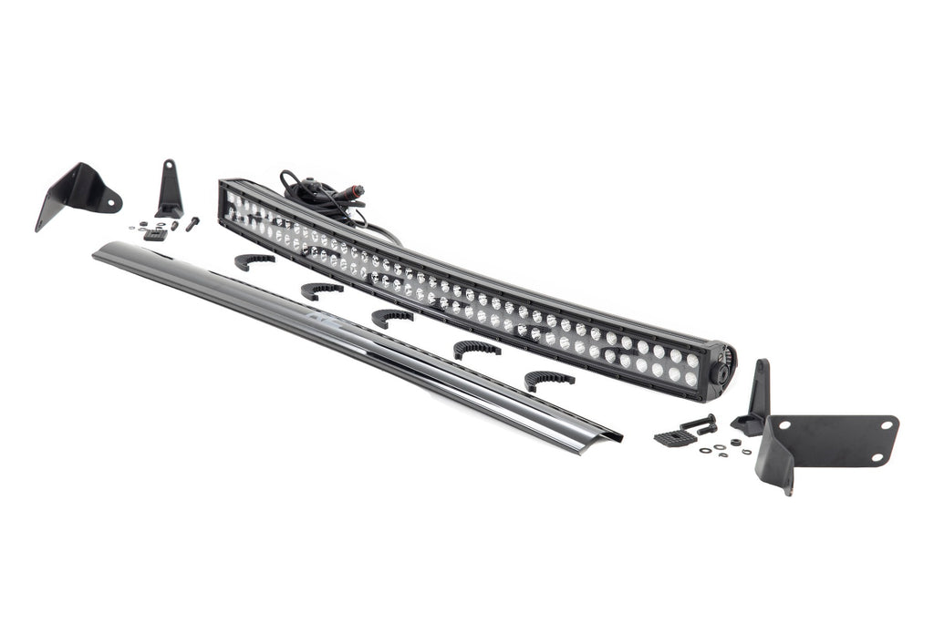 LED Light Kit | Bumper Mount | 40" Black Dual Row | Ram 2500/3500 4WD (11-18) by Rough Country